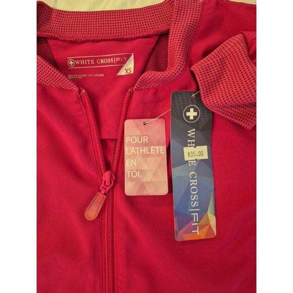 Whitecross Fit Women's XS Scrubs Set Long Sleeve Tee, Pants & Jacket Fuchsia - Picture 6 of 16